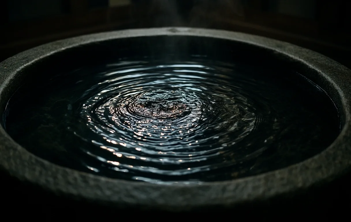 Traditional stone basin